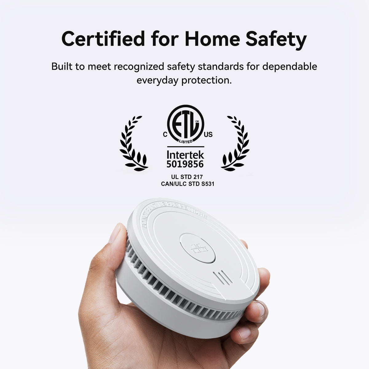 SITERWELL GS509A UL217 Listed Smoke Alarm (Detector) with Magnetic Fastening Kit | 10 Year Product Life