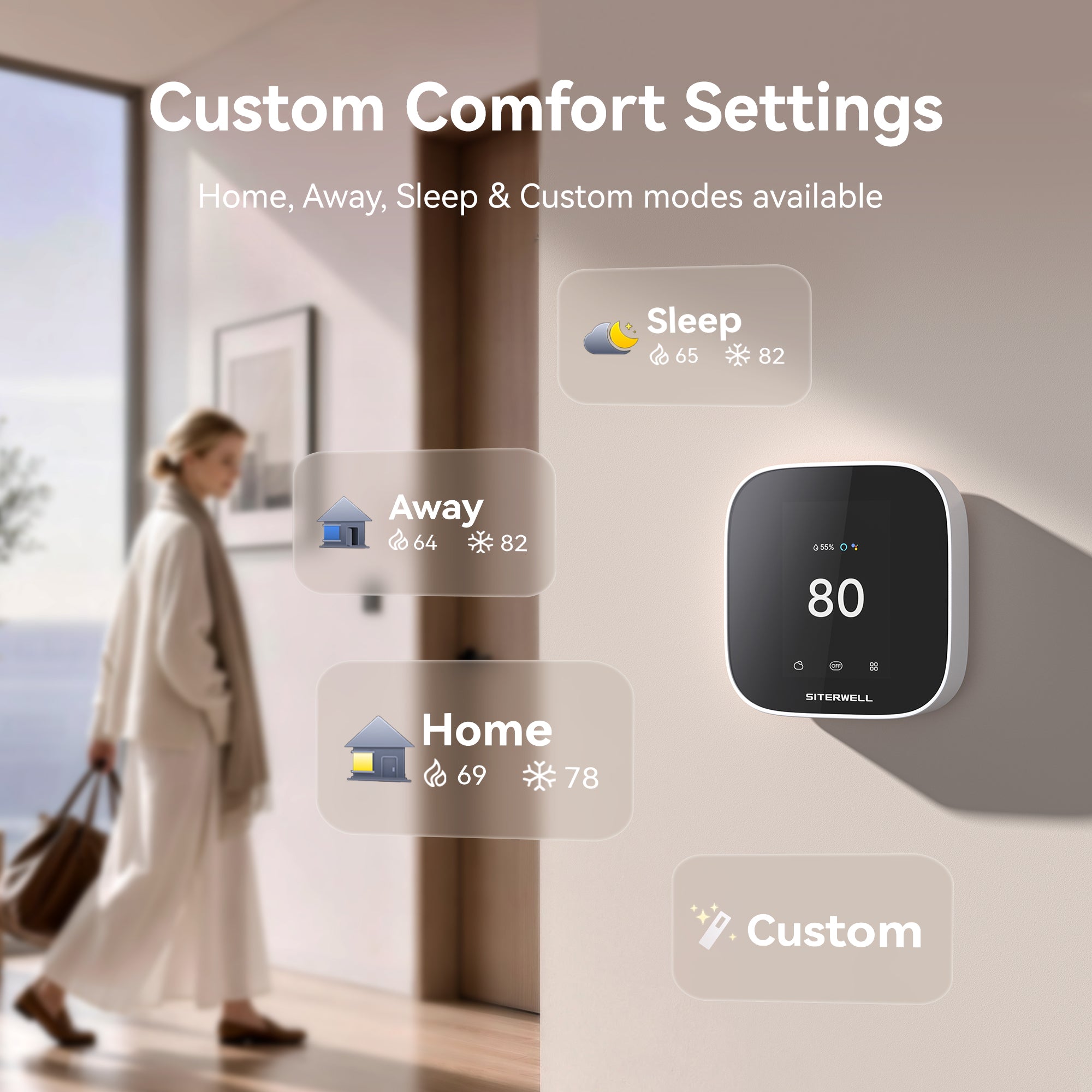 Siterwell Smart Thermostat GS366A-MWAC