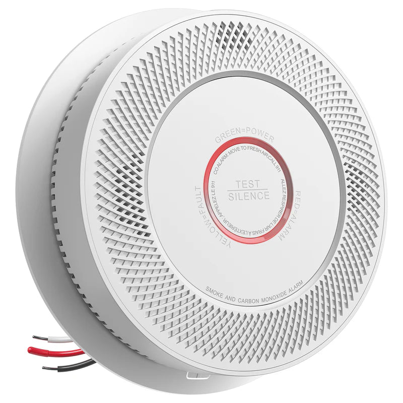 SITERWELL GS886A-3WCAR Hardwired Interconnected Smoke & Carbon Monoxide Alarm (Detector) | 10 Year Product Life