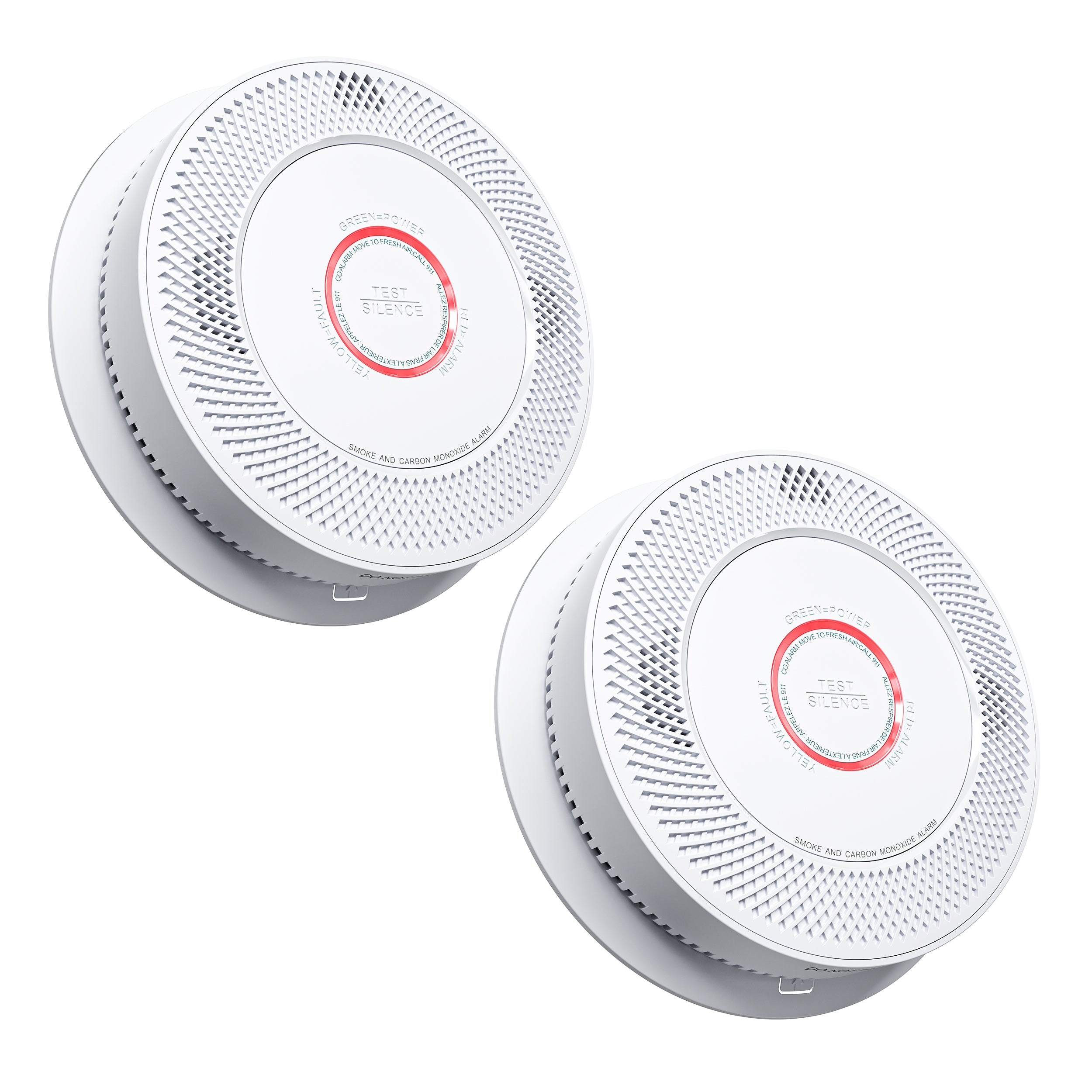 Siterwell A8612B-4 Standalone Smoke & CO Detector with 10-Year Battery