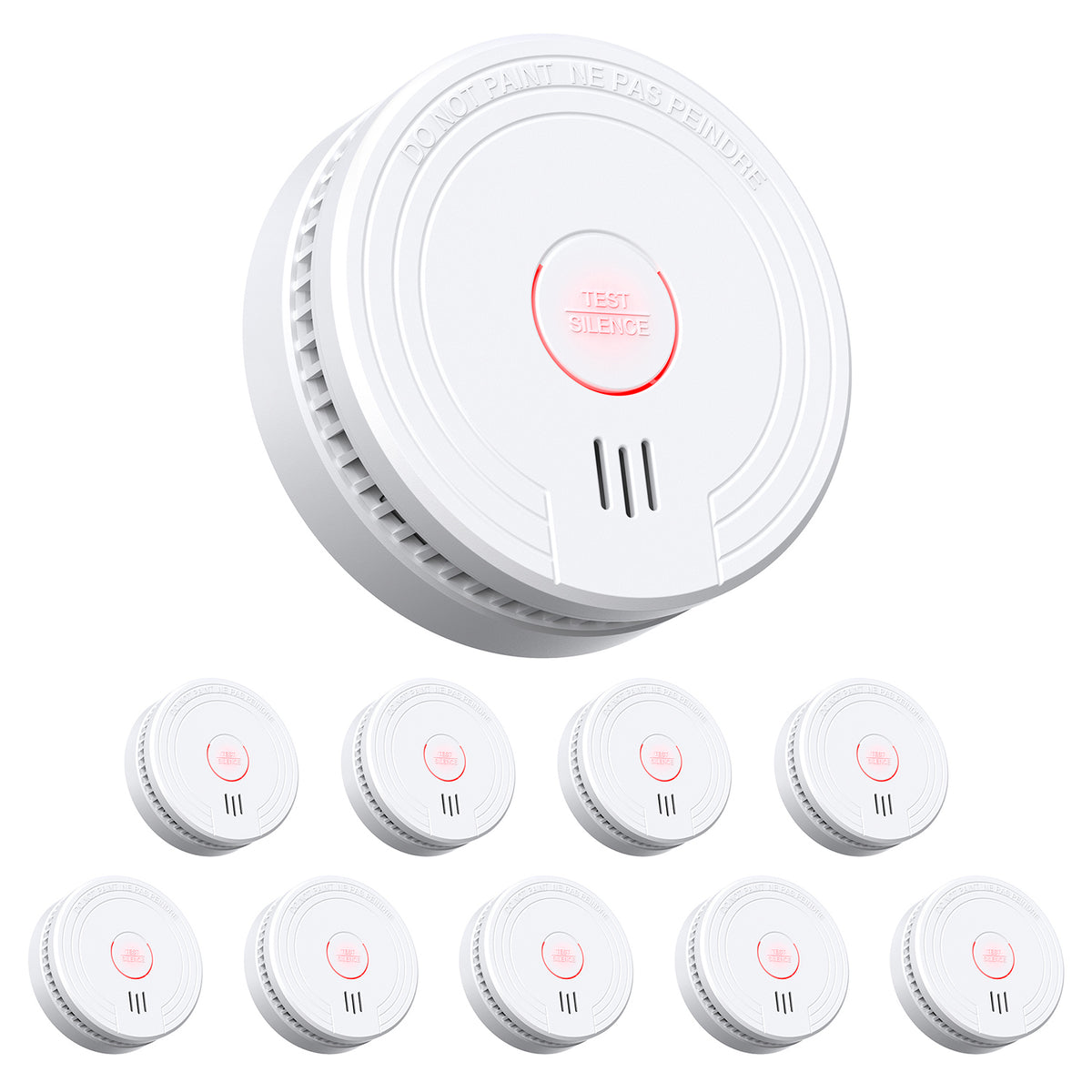 GS509A-2NCDR Photoelectric Smoke Detector with 9V Battery