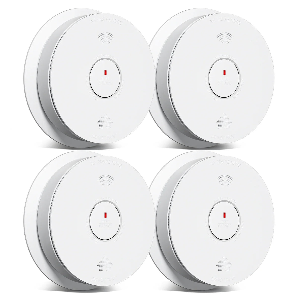 SITERWELL GS886-H02 2 in 1 Wireless Smoke & Carbon Monoxide Alarm (Detector) with Bilingual Voice Alerts | 10-Year Battery
