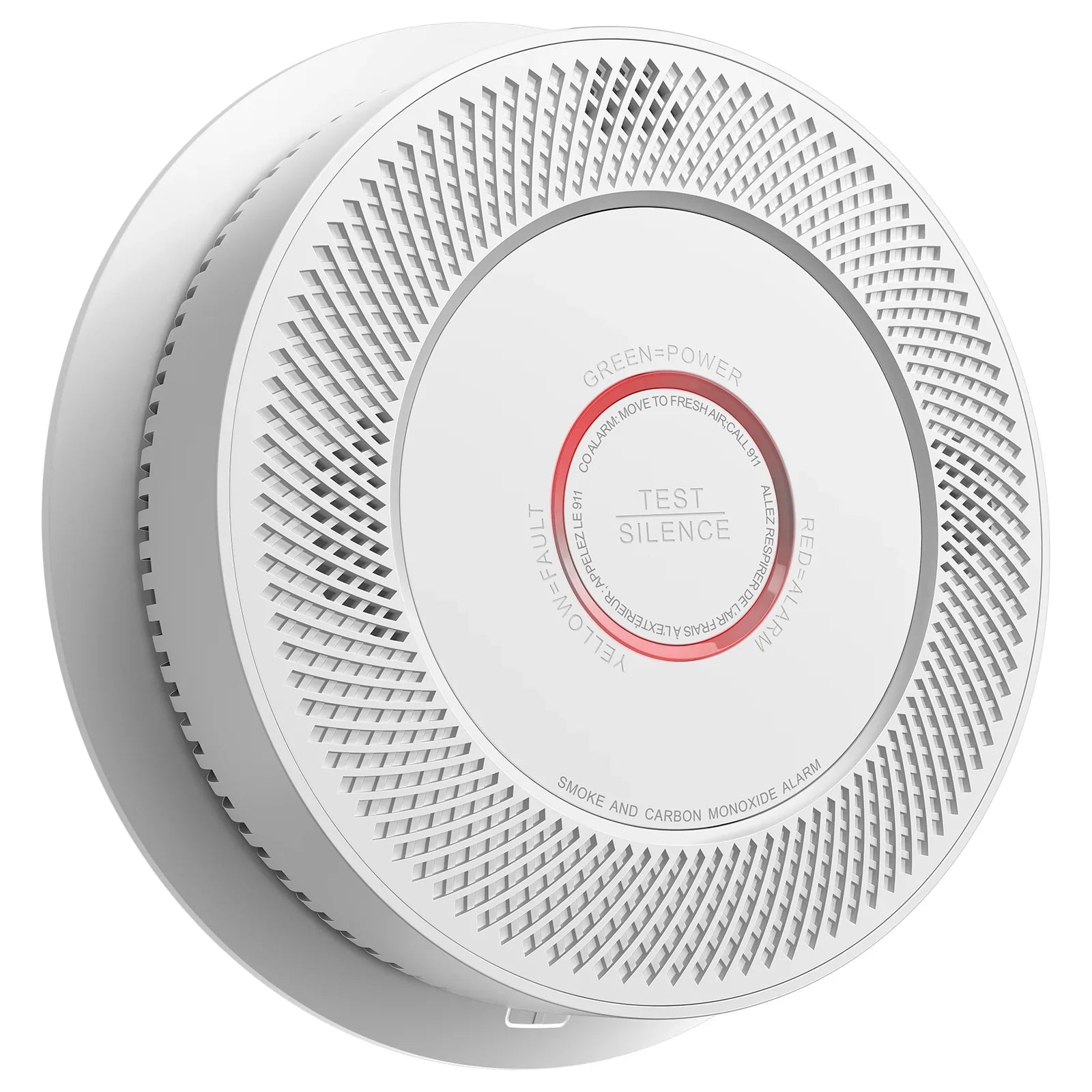 SITERWELL GS886A-3RFDT Wireless Interconnected Smoke & CO Alarm (Detector) with 10-Year Battery (A8612B-4R)
