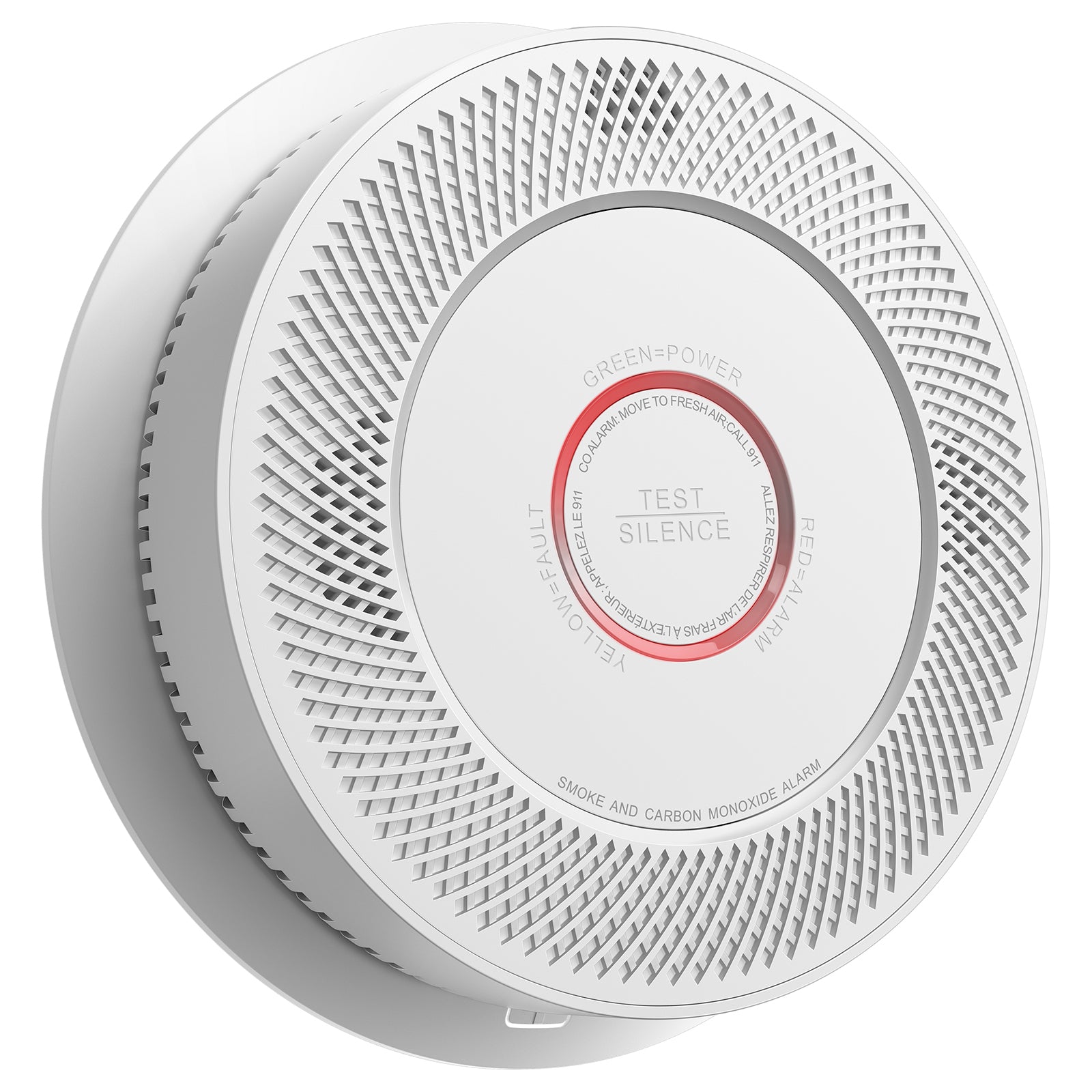 Wireless Interconnected Smoke & CO Detector with 10-Year Battery A8612B-4R