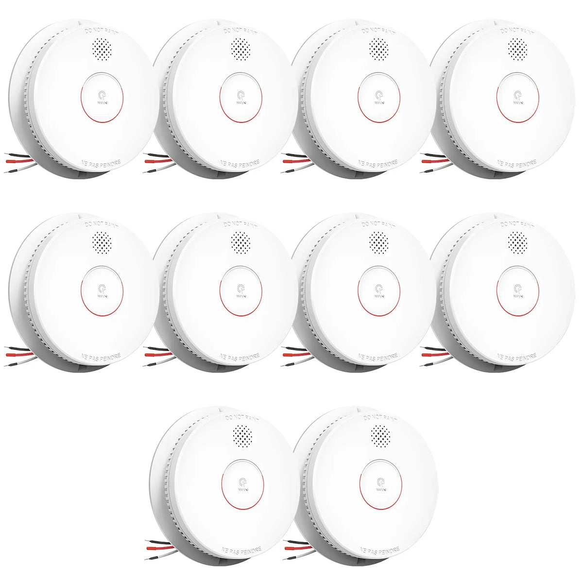 SITERWELL GS562A Hardwired Interconnected Smoke Alarm(Detector) with Test/Silence Button | 9V Backup Battery | UL217 Listed