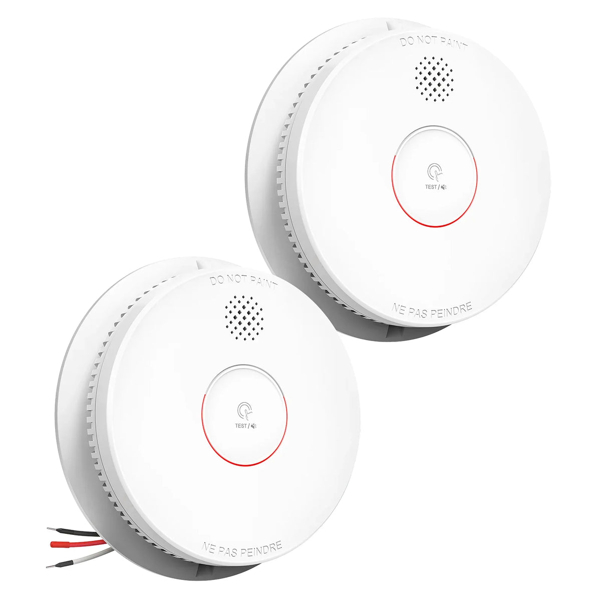 SITERWELL GS562A Hardwired Interconnected Smoke Alarm(Detector) with Test/Silence Button | 9V Backup Battery | UL217 Listed