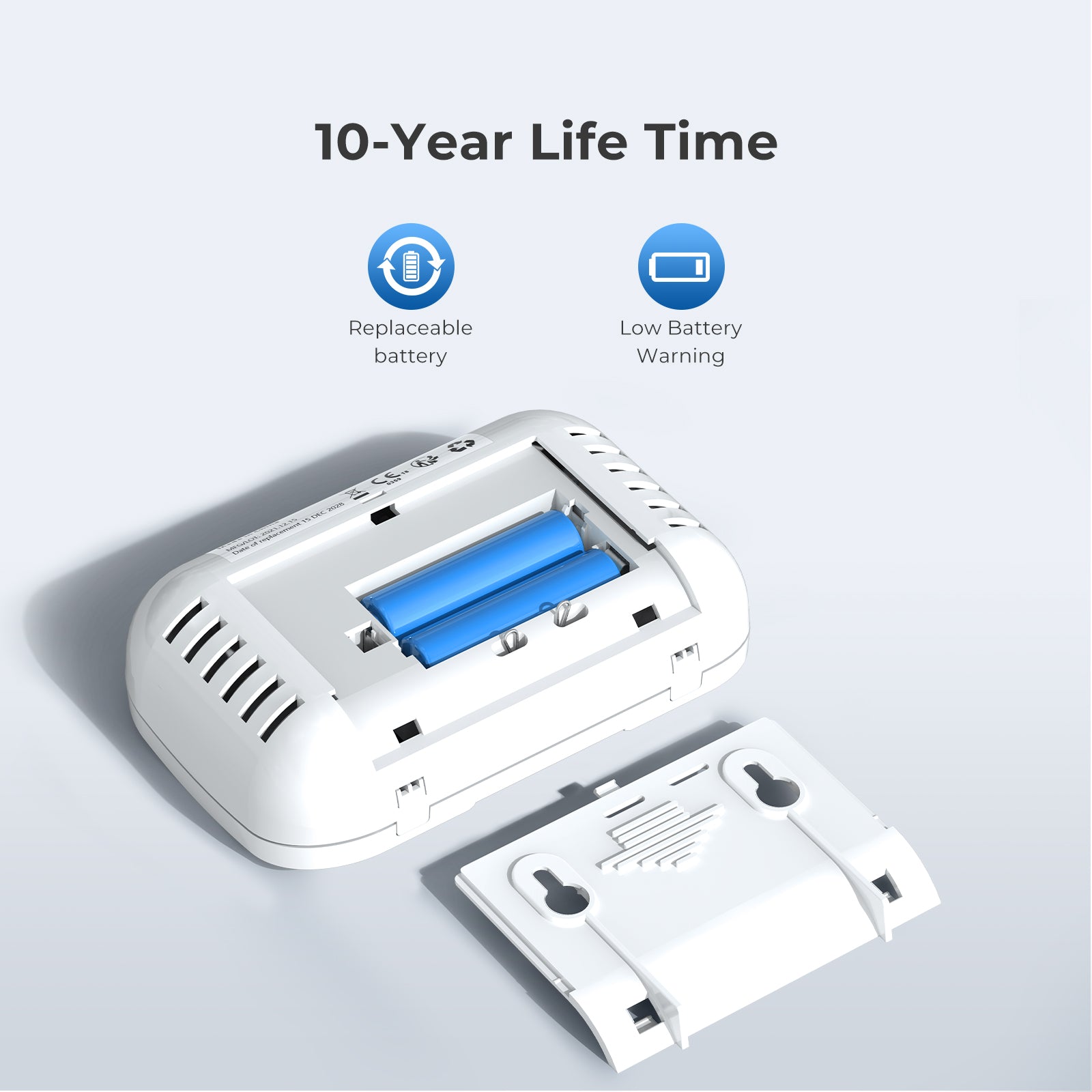 Siterwell GS828A Carbon Monoxide Detector With LCD Digital Display and Sound Warning