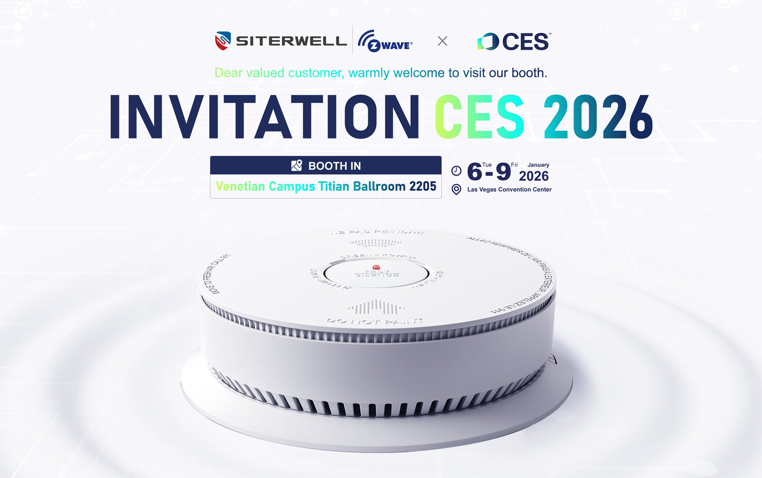 Siterwell to Showcase Z-Wave 800 Series Long Range Security Solutions at CES 2026