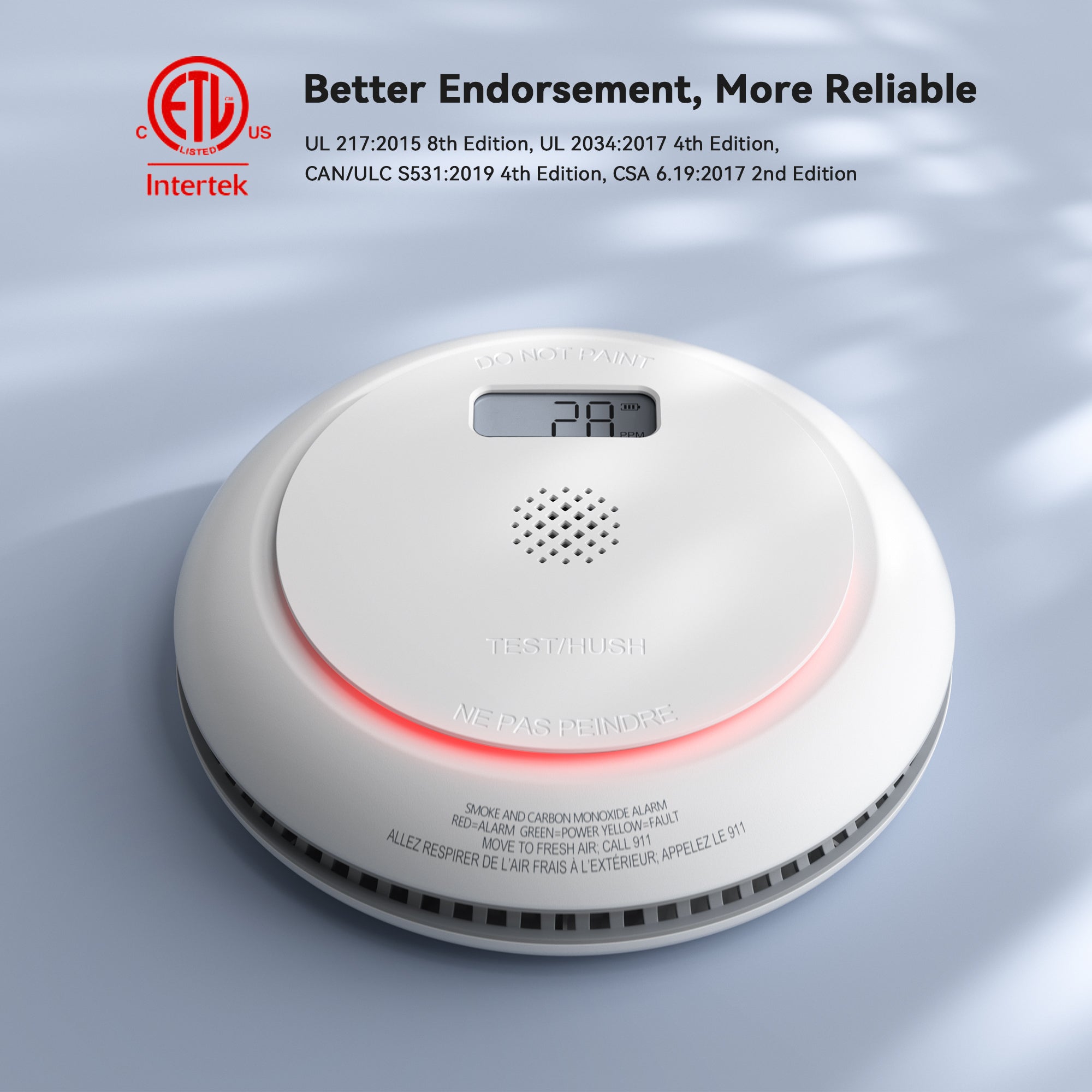 GS888A Single Station Combo Smoke & CO Alarm