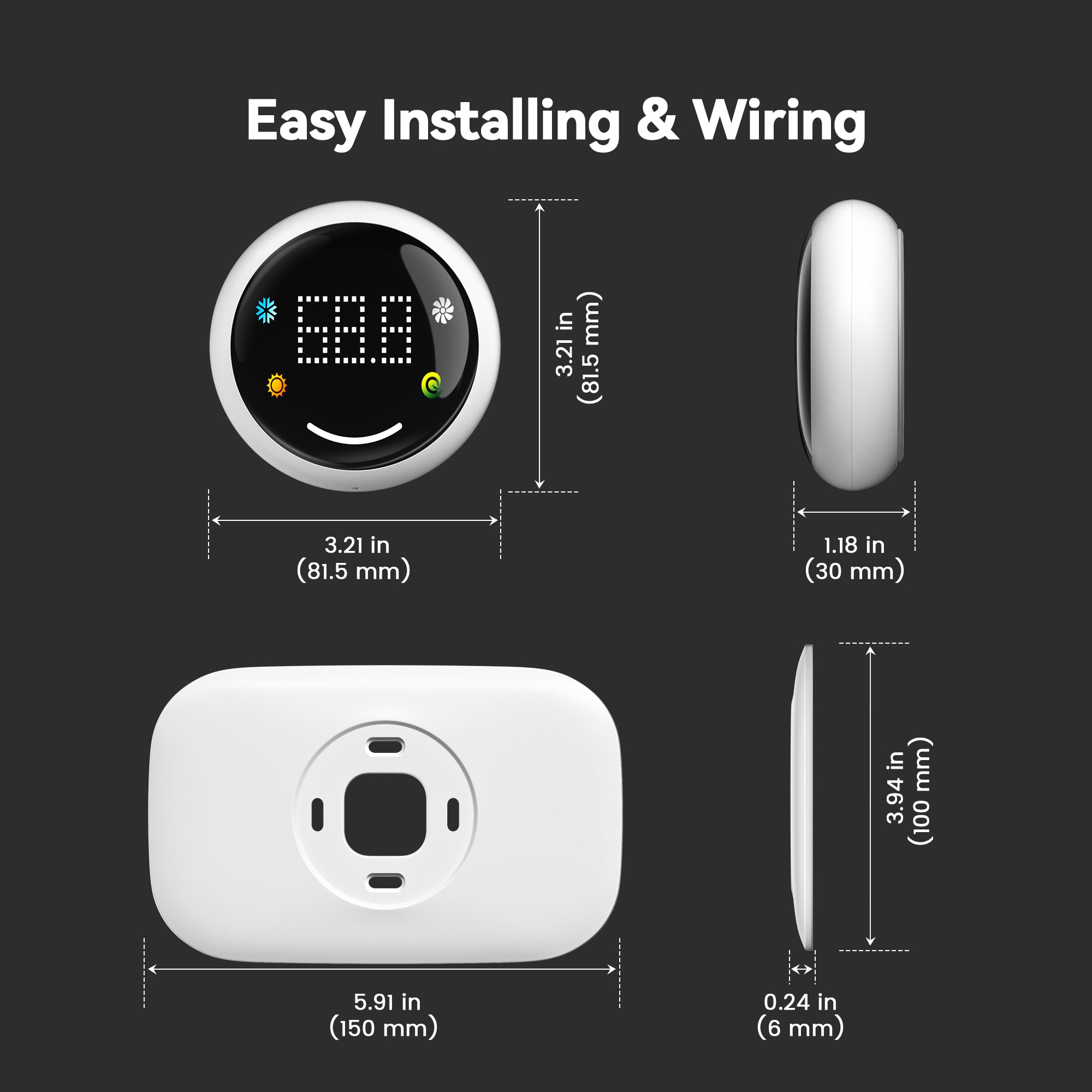 GS368 Energy-Efficient HVAC Smart Thermostat