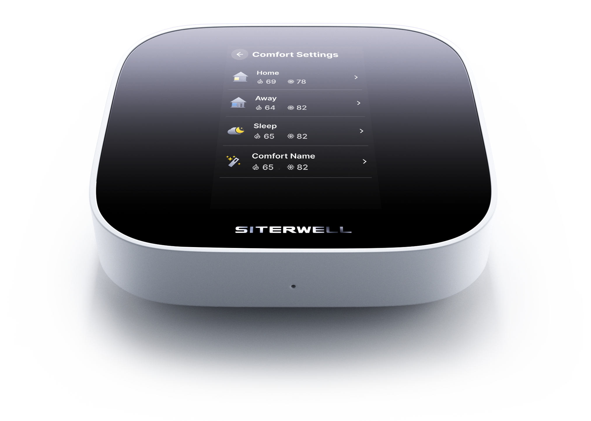 Thermostat side profile