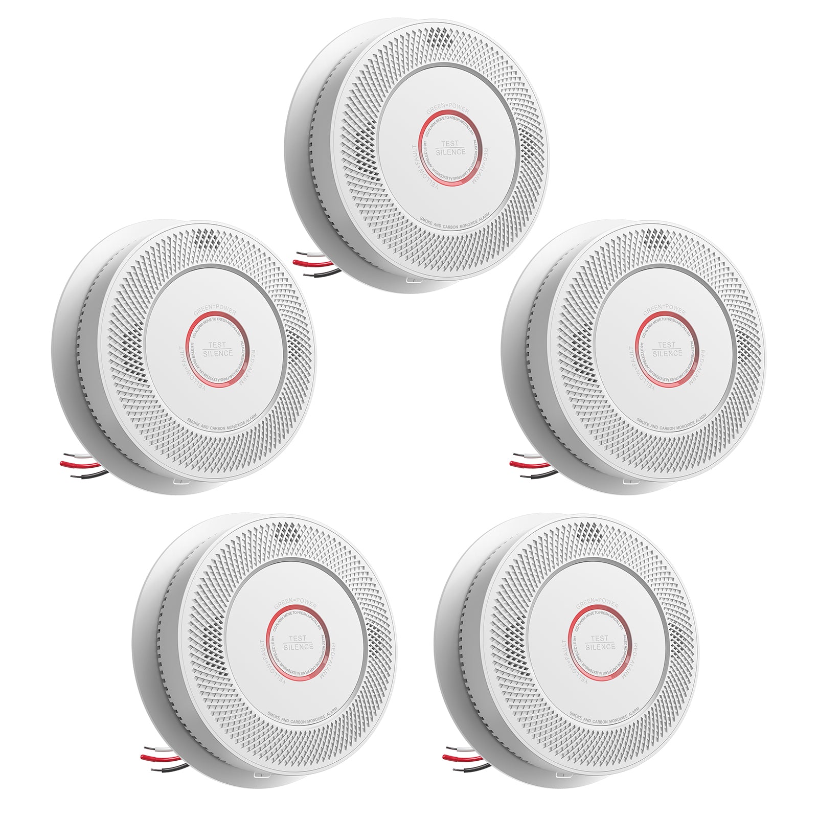 Hardwired Interconnected Smoke and Carbon Monoxide Alarm