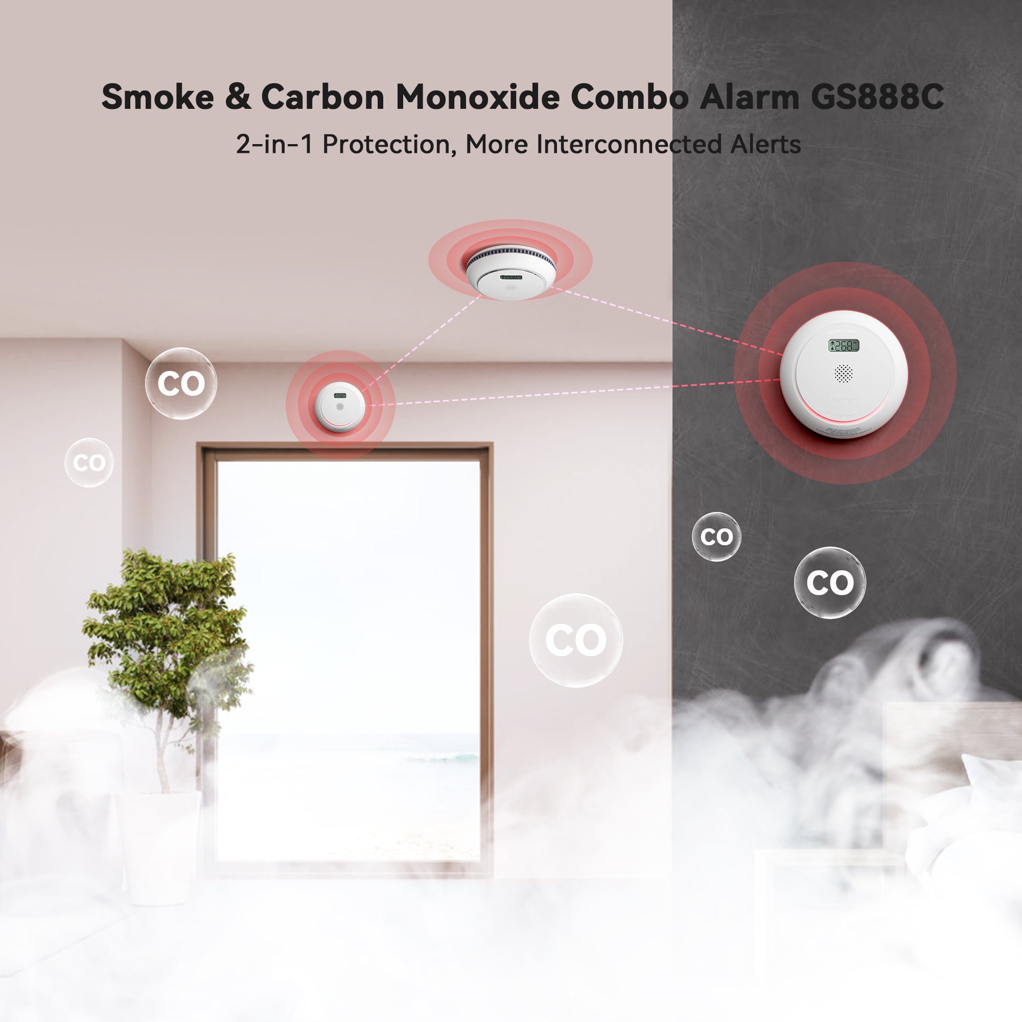 Siterwell GS888C Wireless Connect Smoke & CO Alarm – siterwellhome