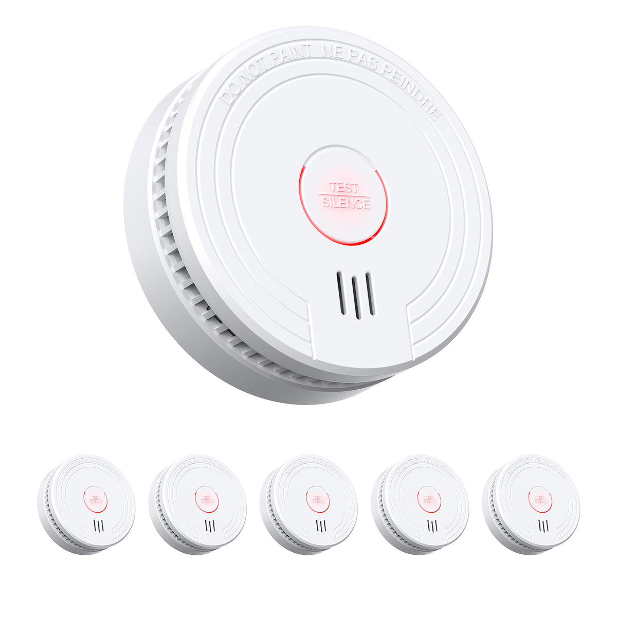 GS509A-2NCDR Photoelectric Smoke Detector with 9V Battery