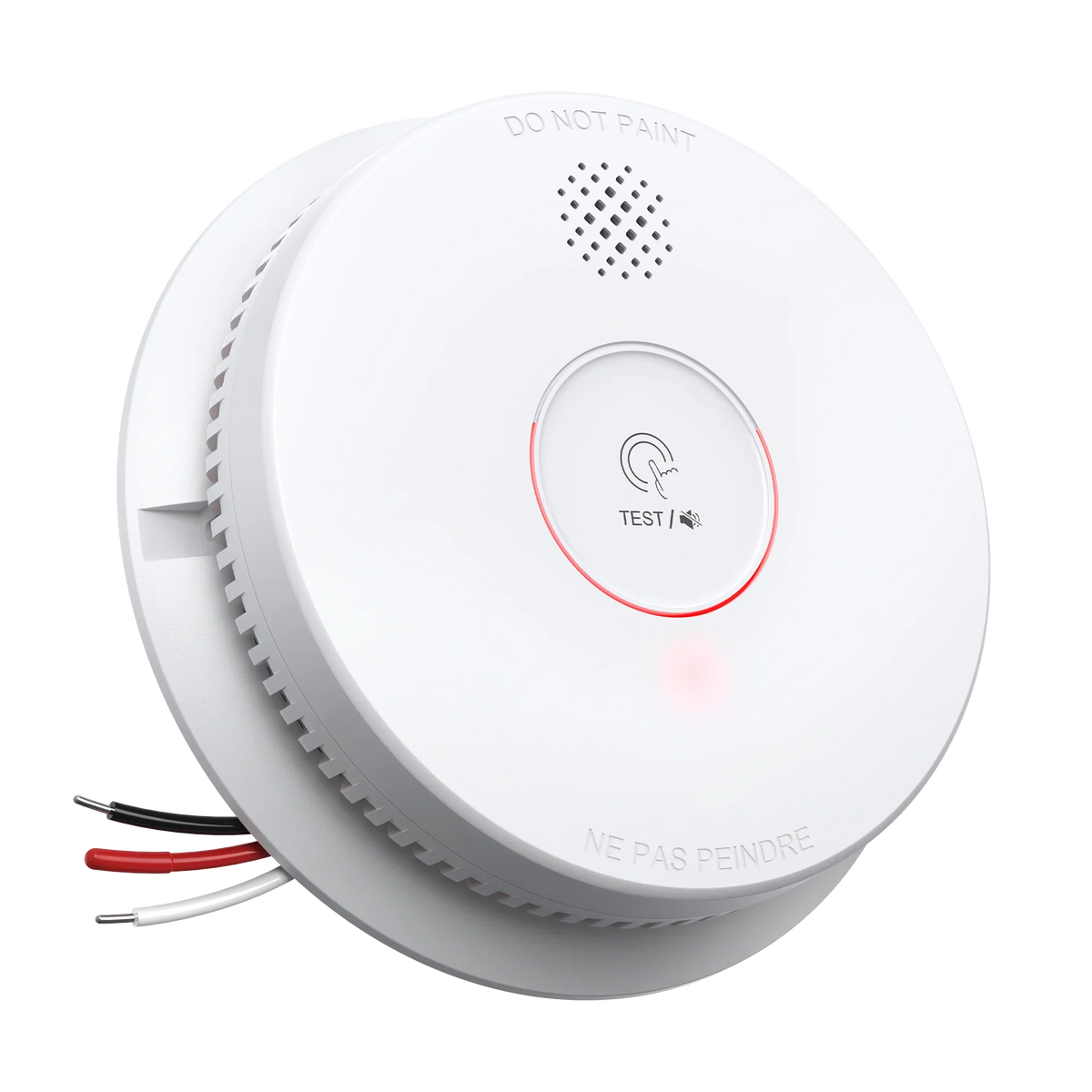 SITERWELL GS562A Hardwired Interconnected Smoke Alarm(Detector) with Test/Silence Button | 9V Backup Battery | UL217 Listed