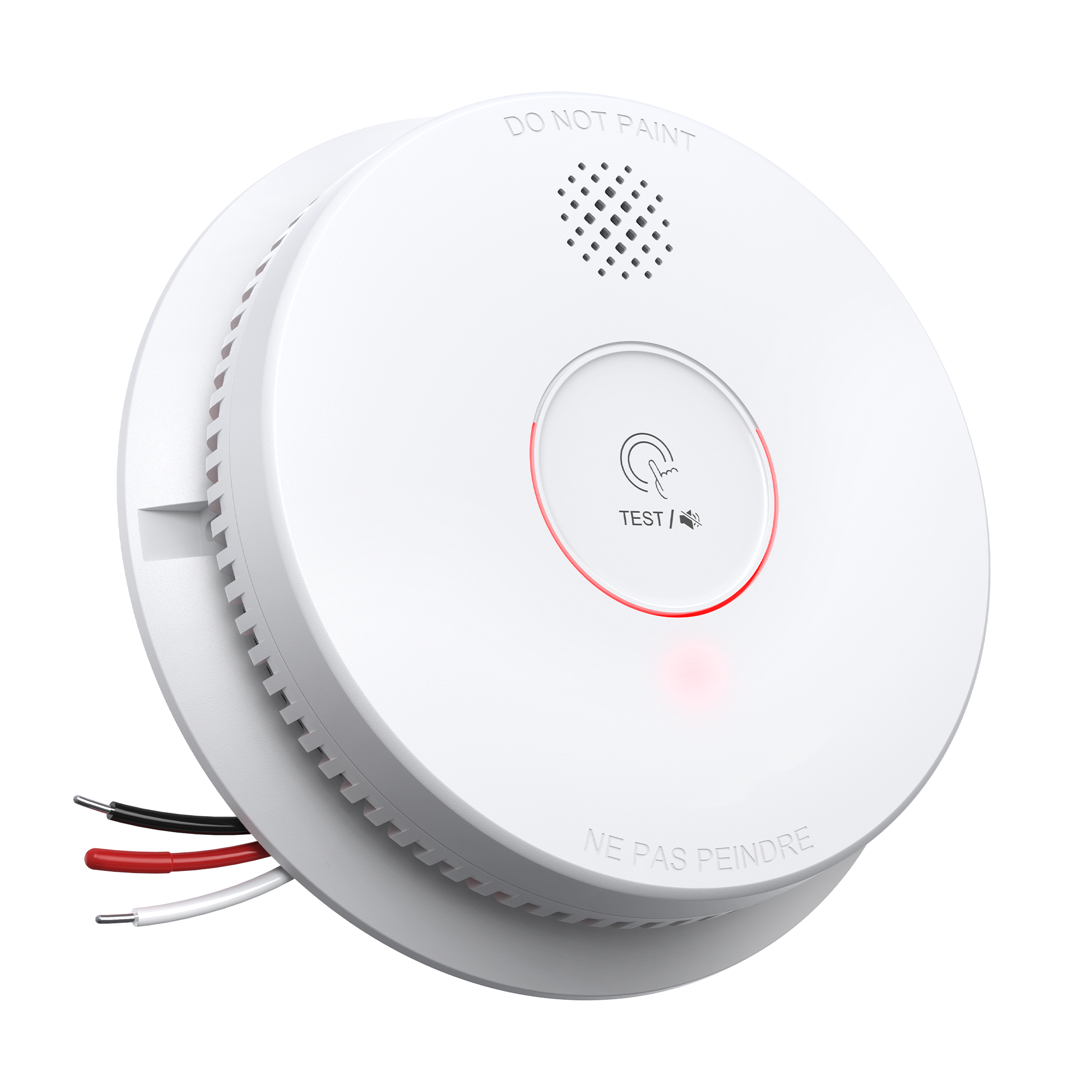 SITERWELL GS562A Hardwired Interconnected Smoke Alarm(Detector) with Test/Silence Button | 9V Backup Battery | UL217-10th Listed