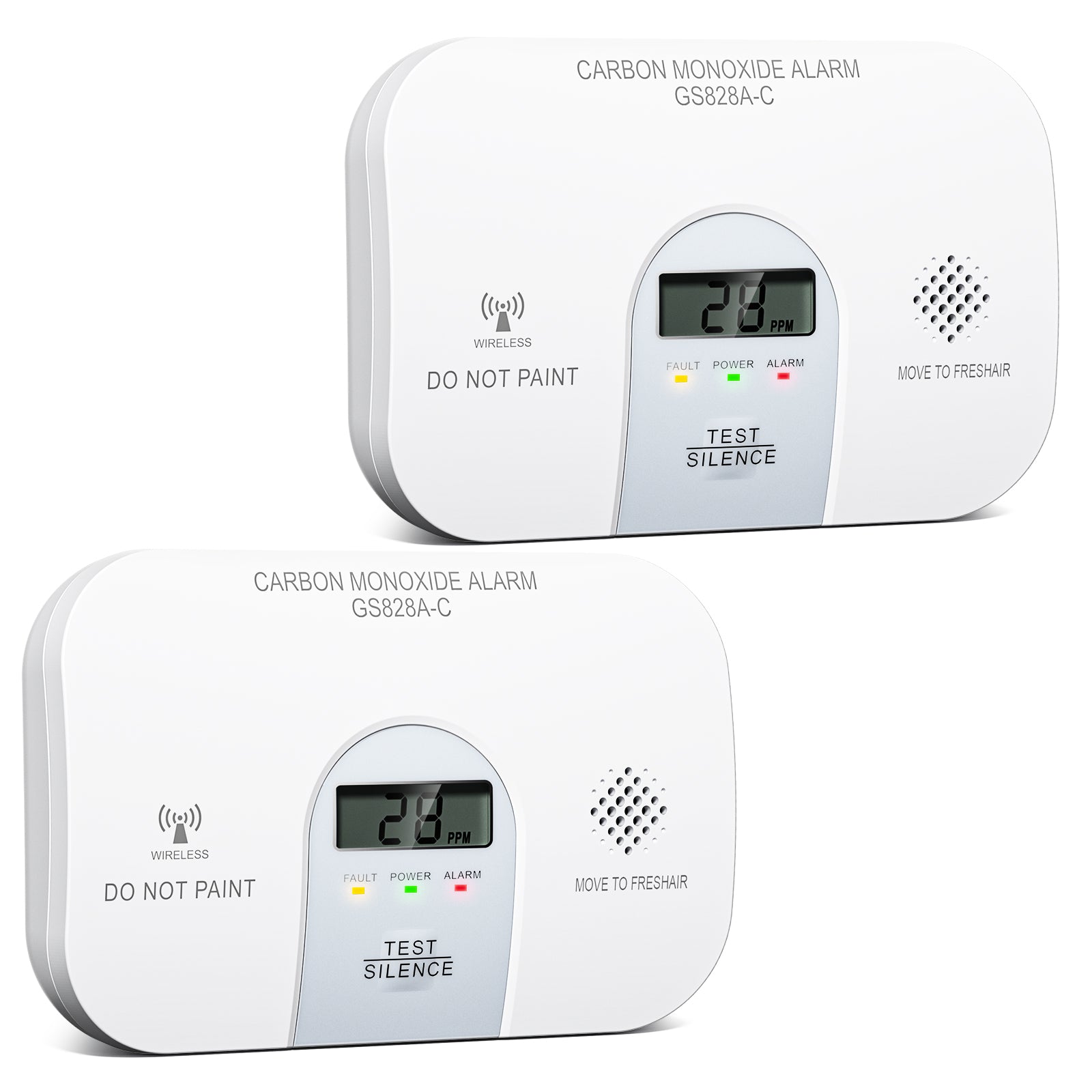 GS828A-C Wireless Interconnected  Carbon Monoxide Alarm