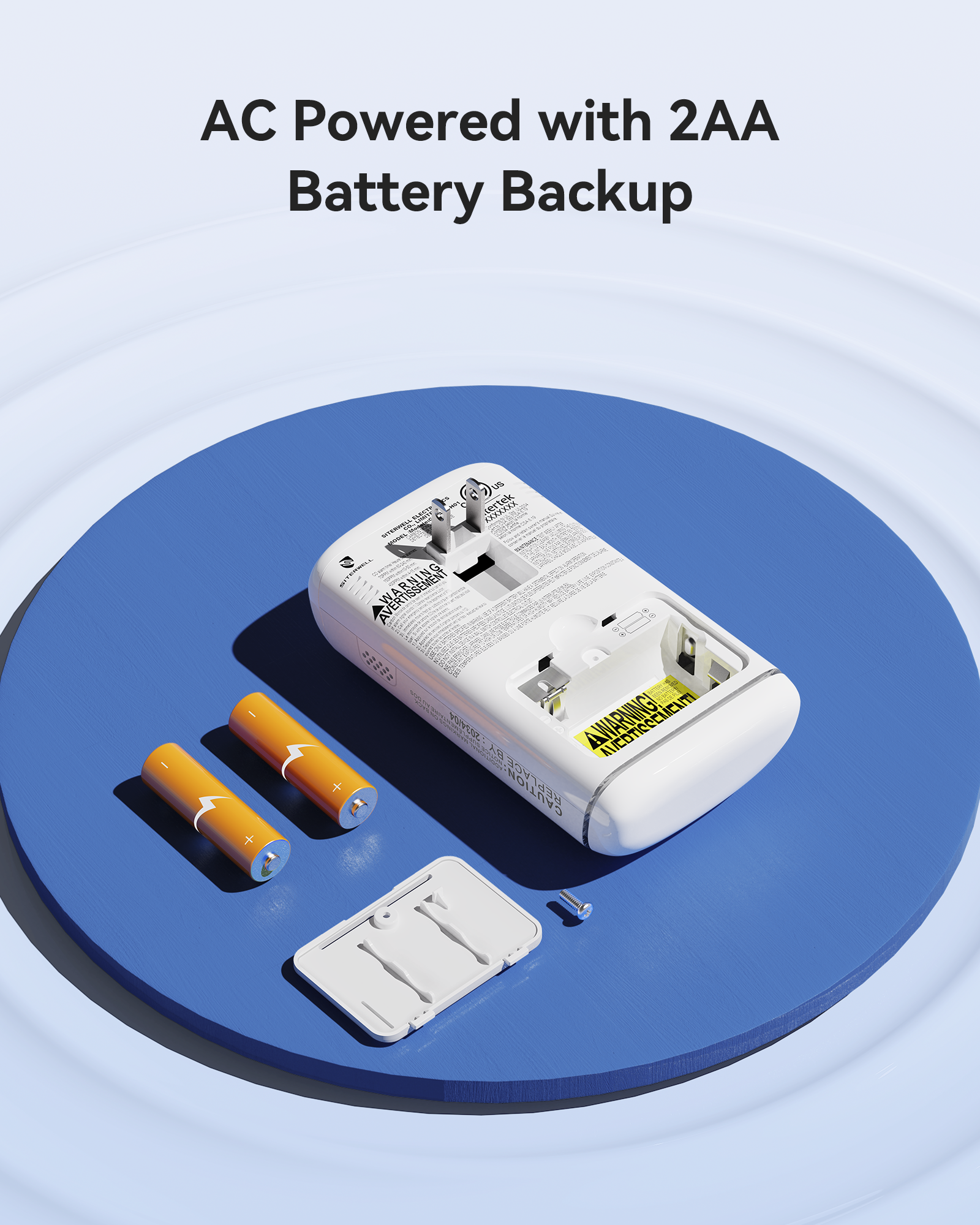 GS845A-H01 AC Powered Plug-in Carbon Monoxide Alarm