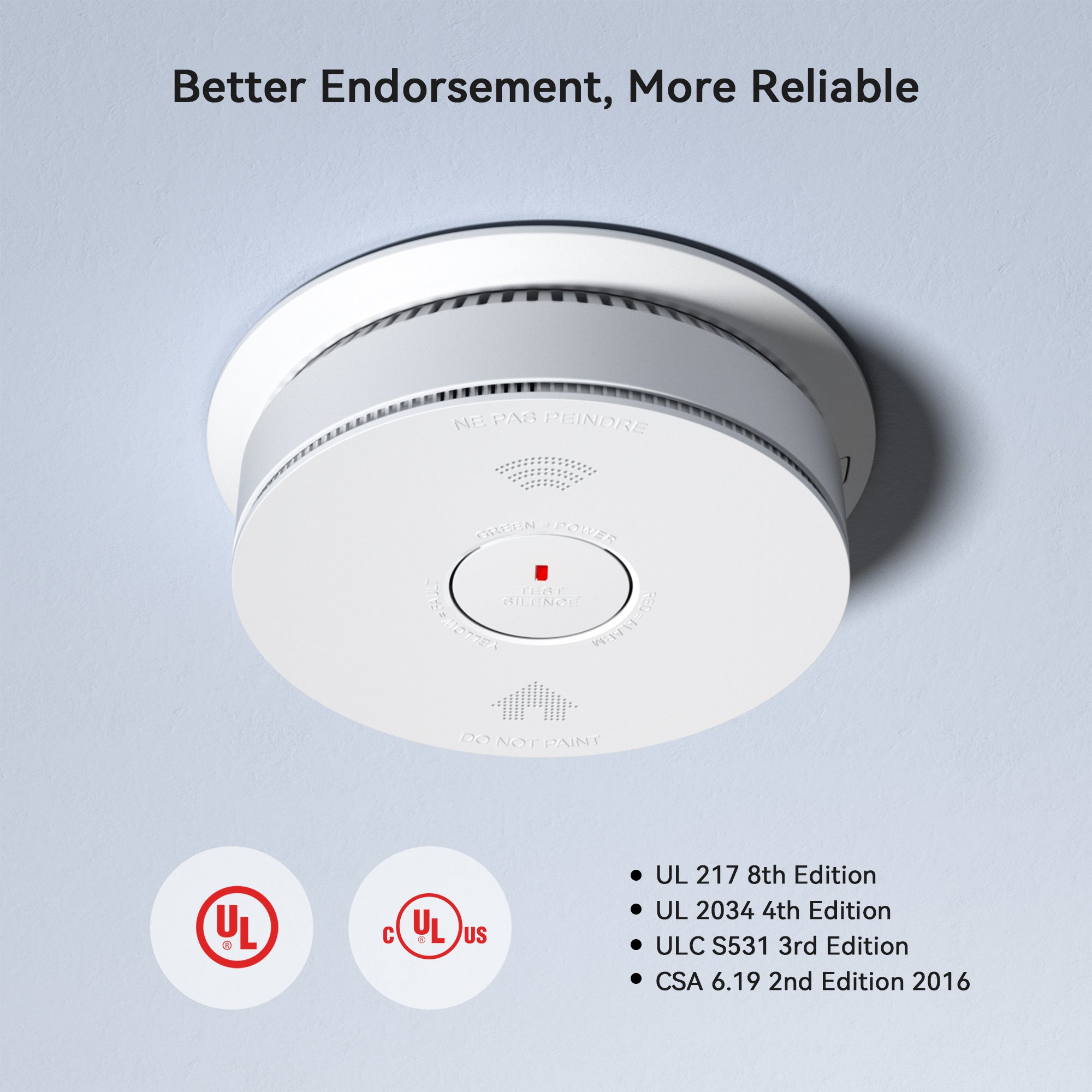 GS886F Hardwired Interconnected Combo Smoke & Carbon Monoxide Alarm