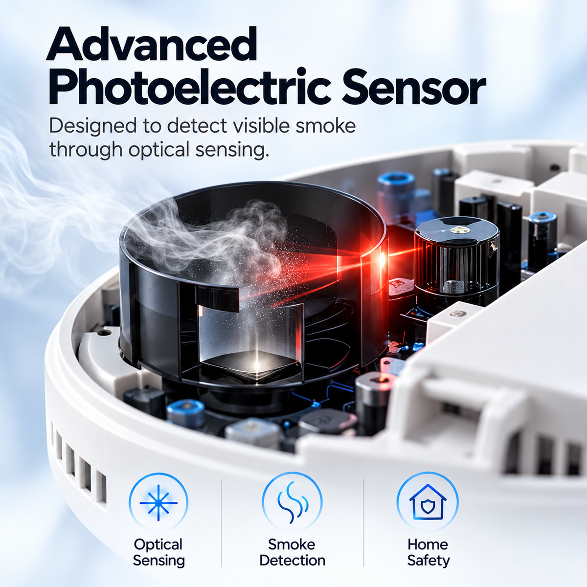 GS509A 10-Year Product Life Photoelectric Smoke Detector