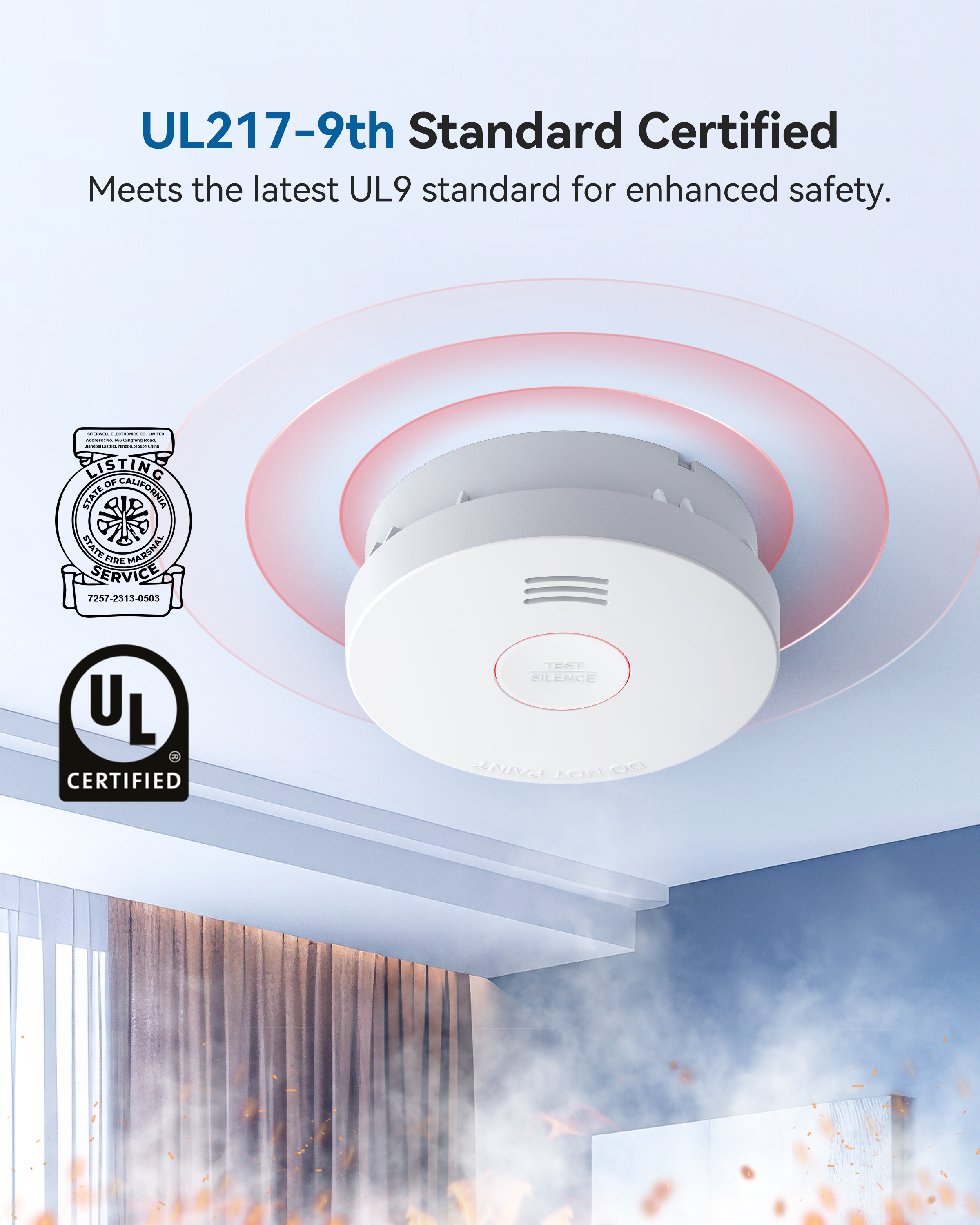 GS525A 10-Year Battery Smoke Alarm