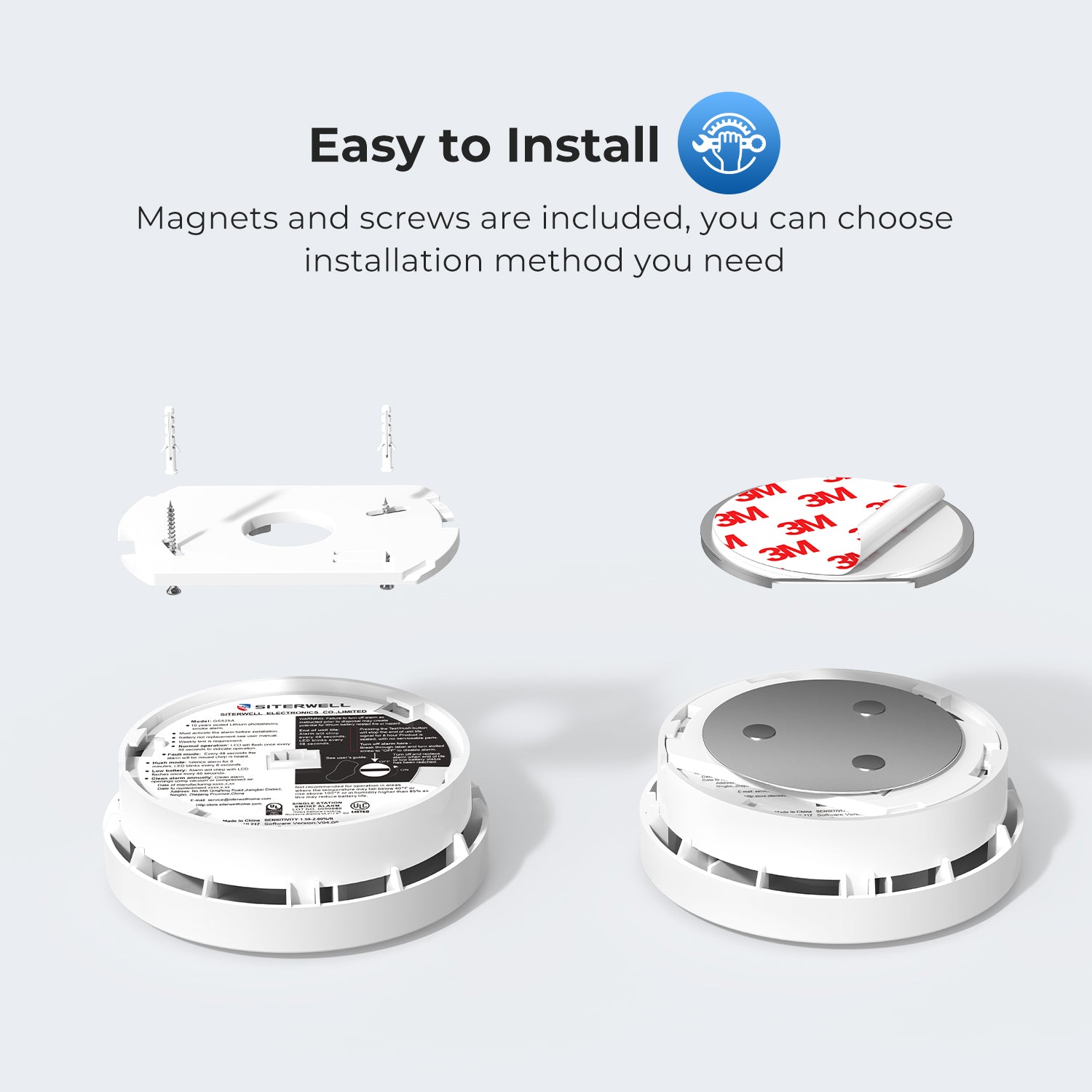 GS525A UL217-9th Smoke Alarm with 10-Year Battery Life