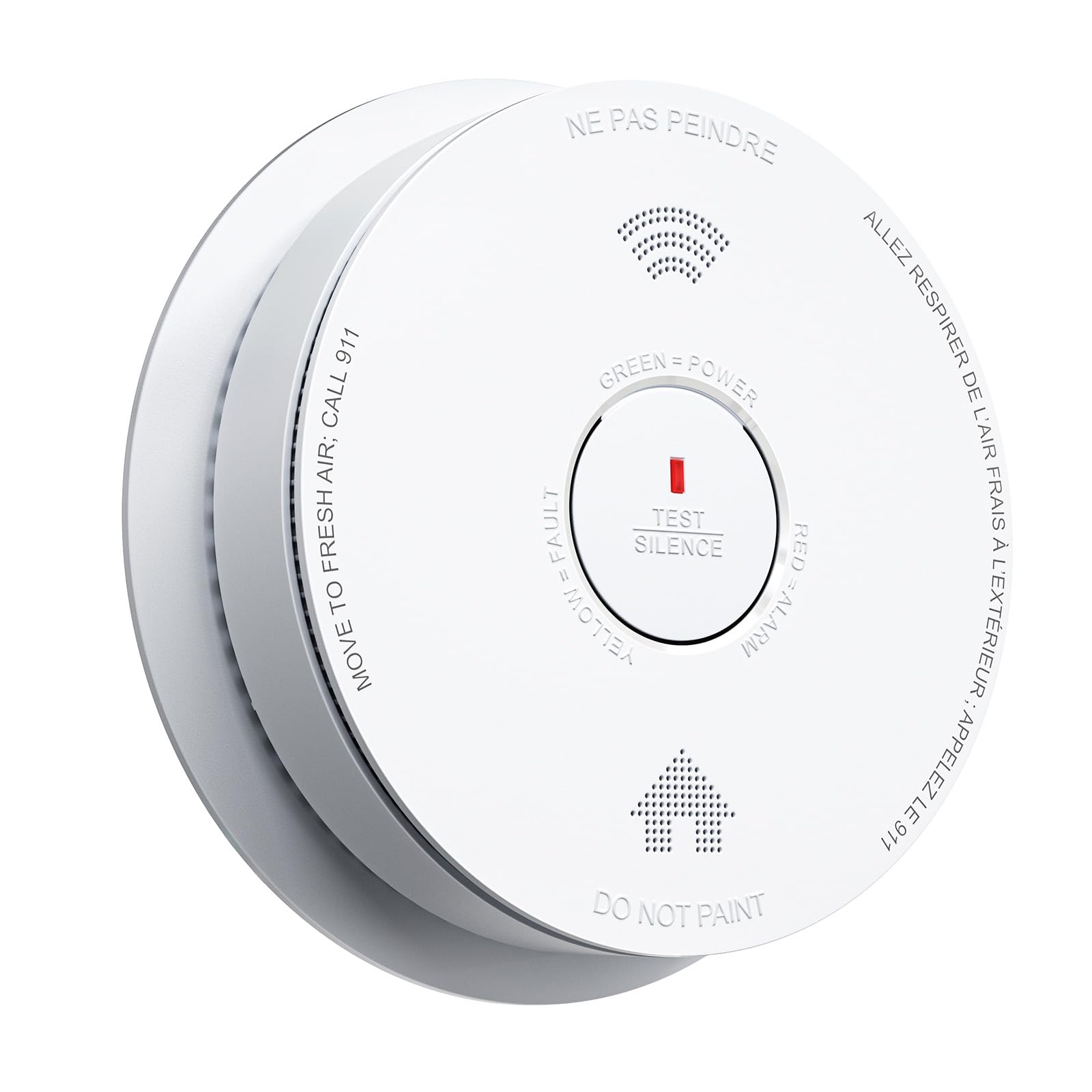 Siterwell GS886-H04 Standalone Enhanced Sensors Easy-to Install Smoke Detector