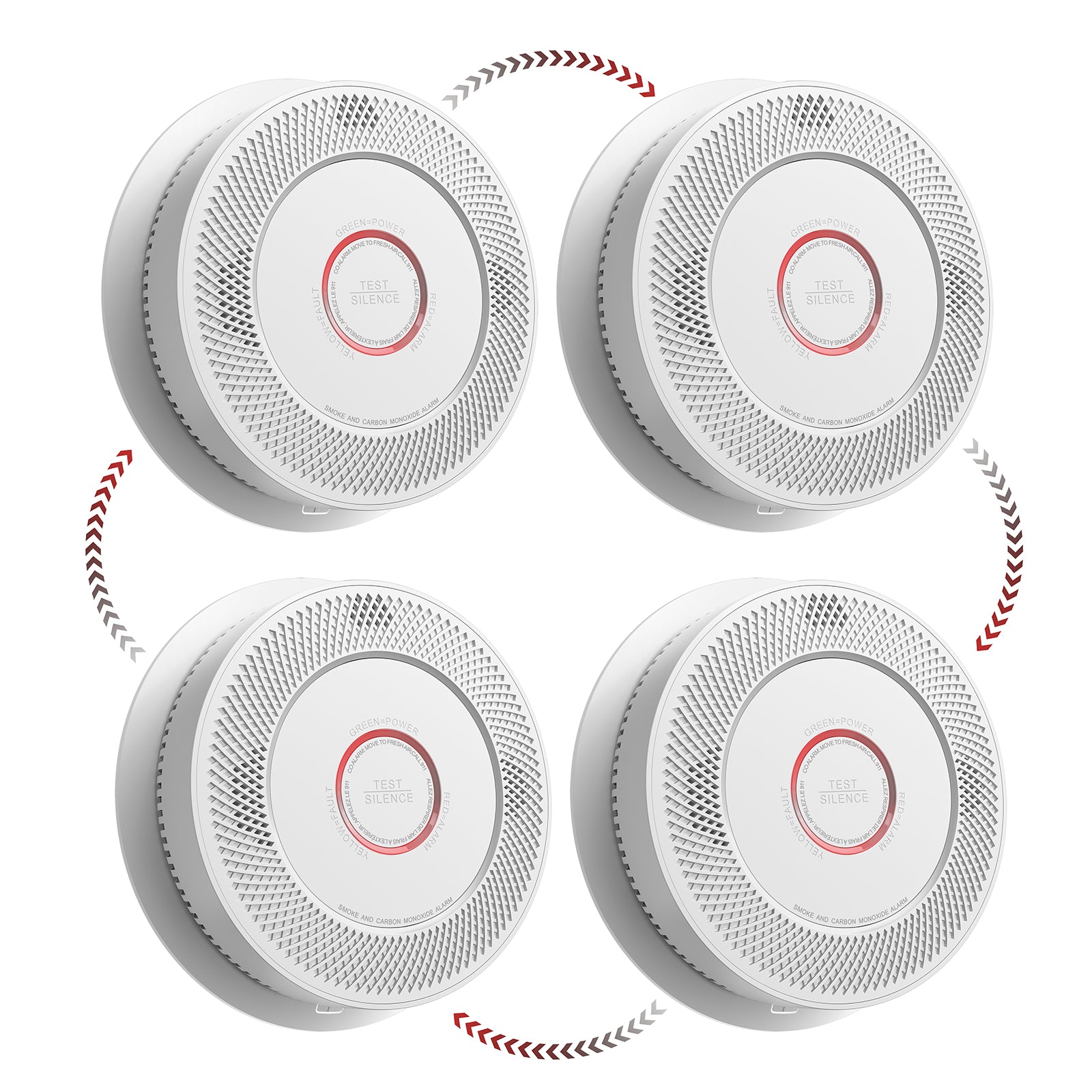 Wireless Interconnected Smoke and Carbon Monoxide Alarm