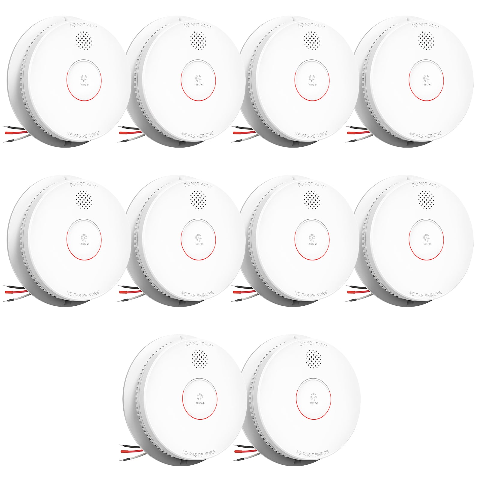 Siterwell GS562A Hardwired Interconnected Smoke Detector - 10 Pack